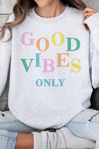 GOOD VIBES ONLY OVERSIZED SWEATSHIRT ALPHIA