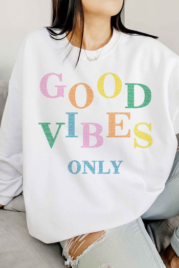 GOOD VIBES ONLY OVERSIZED SWEATSHIRT ALPHIA