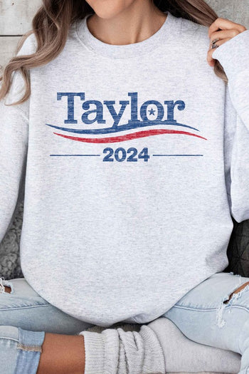 TAYLOR FOR PRESIDENT 2024 OVERSIZED SWEATSHIRT ALPHIA