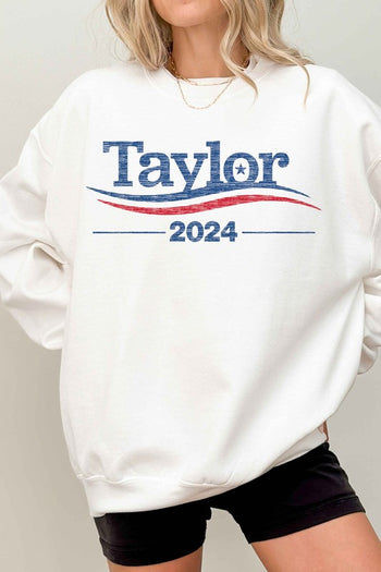 TAYLOR FOR PRESIDENT 2024 OVERSIZED SWEATSHIRT ALPHIA