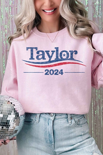 TAYLOR FOR PRESIDENT 2024 GRAPHIC SWEATSHIRT ALPHIA