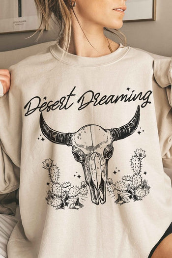 DESERT DREAMING WESTERN OVERSIZED SWEATSHIRT ALPHIA