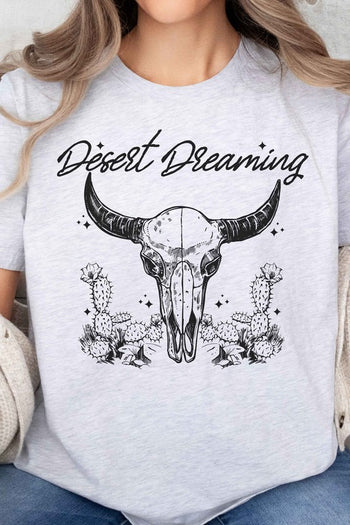 DESERT DREAMING WESTERN OVERSIZED GRAPHIC TEE ALPHIA