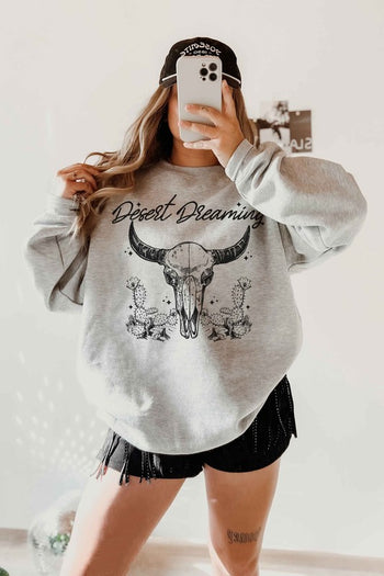 DESERT DREAMING WESTERN GRAPHIC SWEATSHIRT ALPHIA