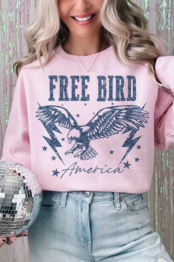 FREE BIRD AMERICAN EAGLE GRAPHIC SWEATSHIRT ALPHIA