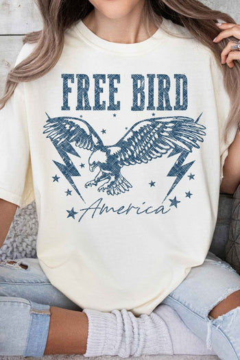 FREE BIRD AMERICAN EAGLE GRAPHIC TEE ALPHIA