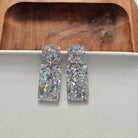 Ida Earrings - Silver Glitter Spiffy & Splendid