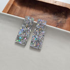 Ida Earrings - Silver Glitter Spiffy & Splendid