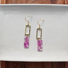 Raya Earrings - Pink Glitter Spiffy & Splendid