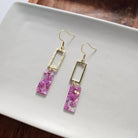 Raya Earrings - Pink Glitter Spiffy & Splendid