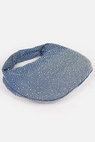 Micro Studs Convertible Denim Hobo Bag LA Jewelry Plaza