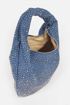 Micro Studs Convertible Denim Hobo Bag LA Jewelry Plaza