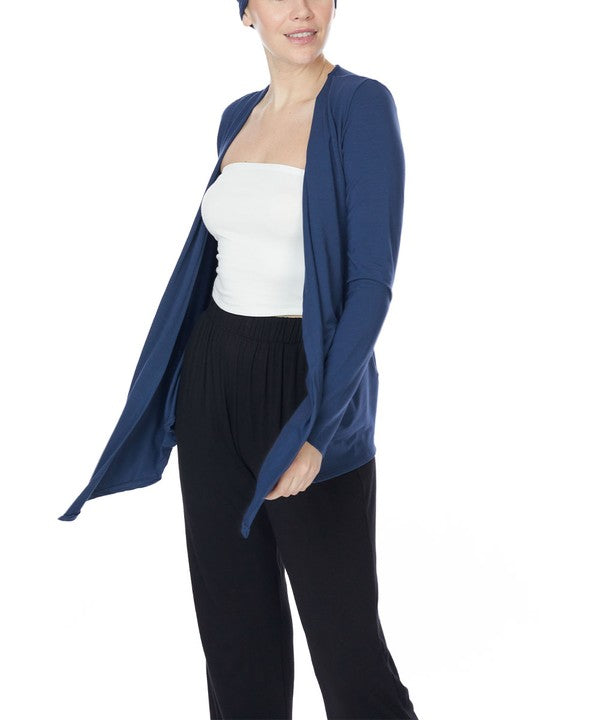 BAMBOO SIMPLE TIE FRONT CARDIGAN Fabina