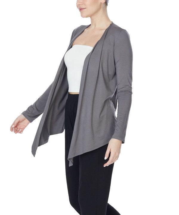 BAMBOO SIMPLE TIE FRONT CARDIGAN Fabina