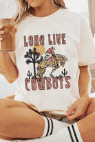 Long Live Cowboys Country Western Graphic Tee Wild Voices