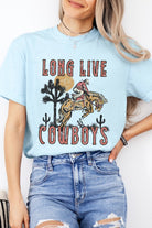 Long Live Cowboys Country Western Graphic Tee Wild Voices