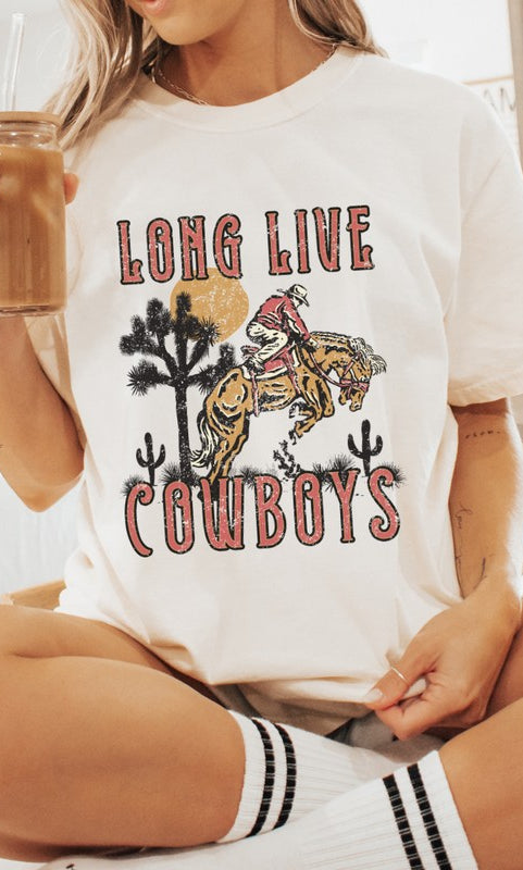Long Live Cowboys Country Western Graphic Tee Wild Voices