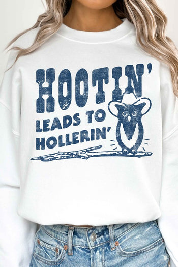 HOOTIN LEADS TO HOLLERIN OVERSIZED SWEATSHIRT ALPHIA