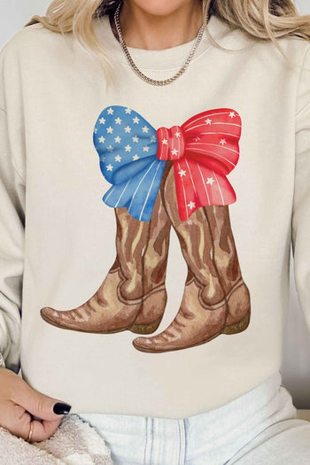 AMERICAN COWBOY BOOTS GRAPHIC SWEATSHIRT ALPHIA