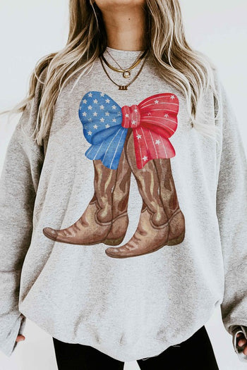 AMERICAN COWBOY BOOTS GRAPHIC SWEATSHIRT ALPHIA