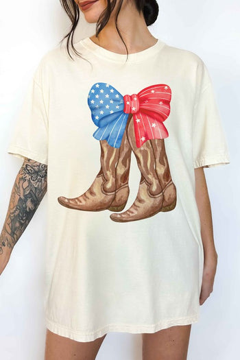 AMERICAN COWBOY BOOTS OVERSIZED TEE ALPHIA