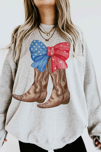 AMERICAN COWBOY BOOTS OVERSIZED SWEATSHIRT ALPHIA