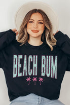 Beach Bum Oversized Graphic Fleece Sweatshirts Color Bear