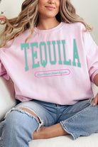 Tequila Drink Oversized Graphic Fleece Sweatshirts Color Bear