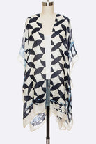 Checker Floral Fashion Kimono LA Jewelry Plaza