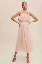 Paper Bag Frill Tulle Maxi Dress Listicle