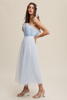 Paper Bag Frill Tulle Maxi Dress Listicle