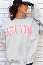 New York State Oversized Graphic Sweatshirts Color Bear