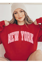 New York State Oversized Graphic Sweatshirts Color Bear