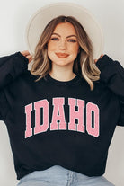 Idaho State Oversized Graphic Fleece Sweatshirts Color Bear