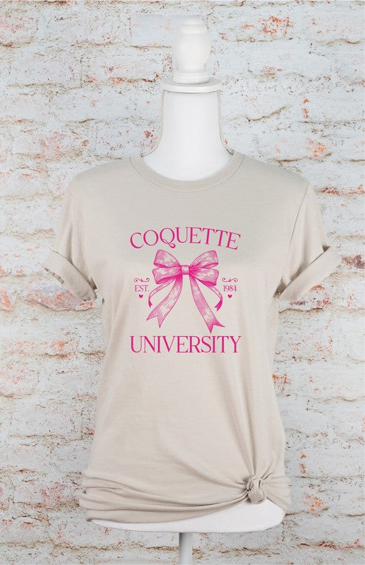 Coquette University Est 1984 Graphic Tee Ocean and 7th