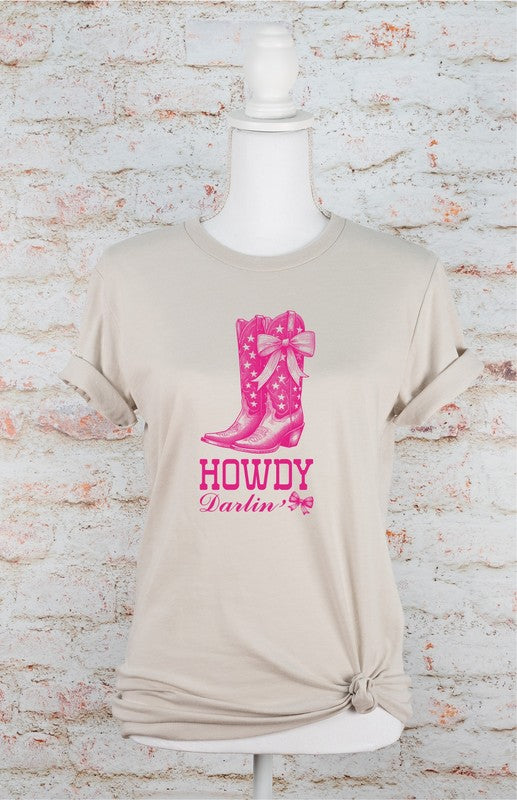 Howdy Coquette Boots Graphic Tee Ocean and 7th