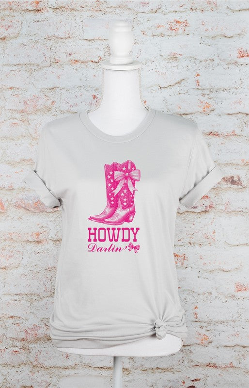 Howdy Coquette Boots Graphic Tee Ocean and 7th