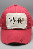 Mother's Day Mom Leopard Heart Patch Hat Cali Boutique