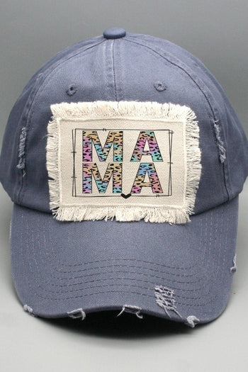 Mother's Day Colored Leopard Mama Patch Hat Cali Boutique