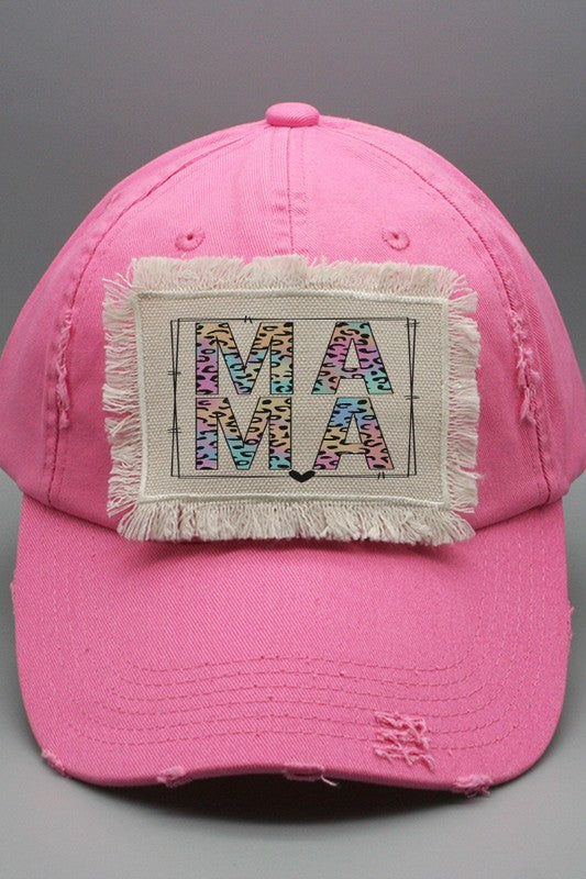 Mother's Day Colored Leopard Mama Patch Hat Cali Boutique