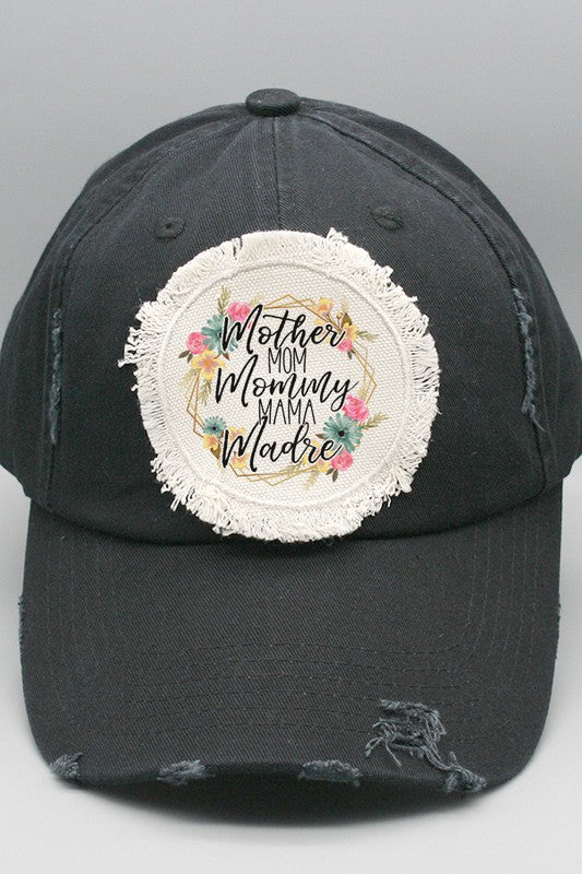 Mother's Day Mother Mommy Madre Patch Hat Cali Boutique