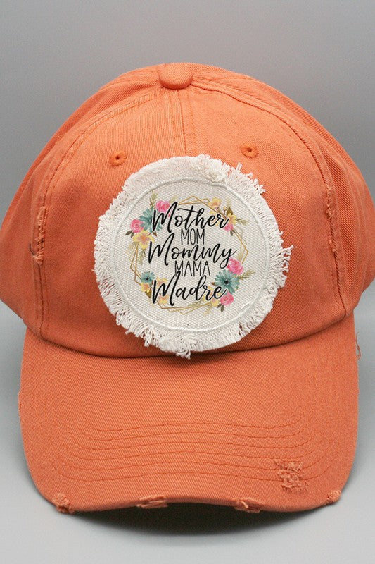 Mother's Day Mother Mommy Madre Patch Hat Cali Boutique