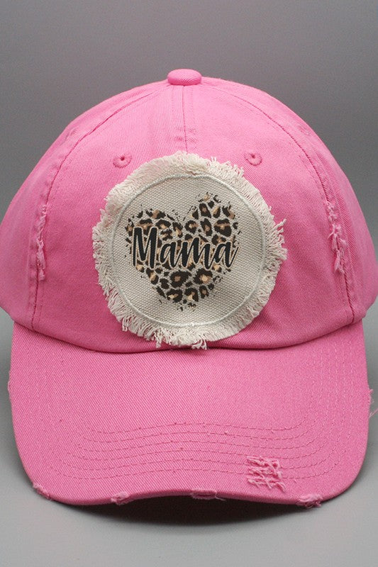 Mother's Day Mama Heart Patch Hat Cali Boutique