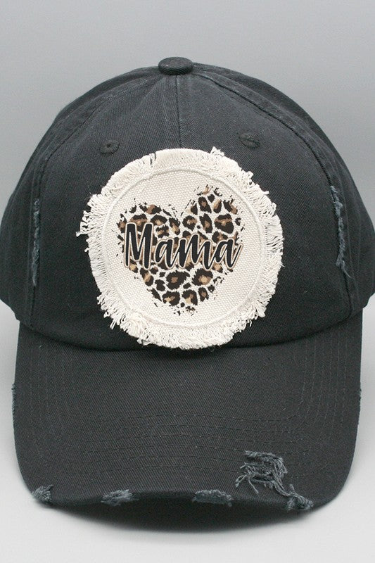 Mother's Day Mama Heart Patch Hat Cali Boutique