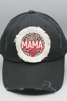 Mother's Day Loved Mama Leopard Circle Patch Hat Cali Boutique