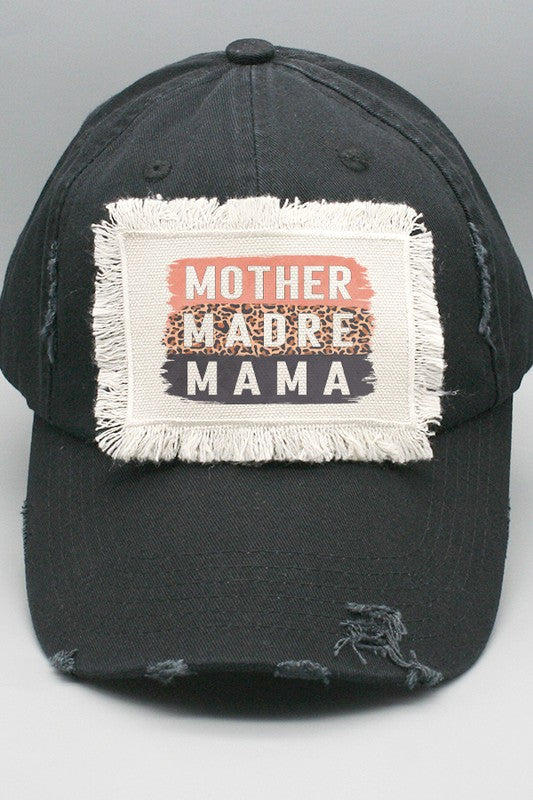 Mother's Day Mother Madre Mama Block Patch Hat Cali Boutique