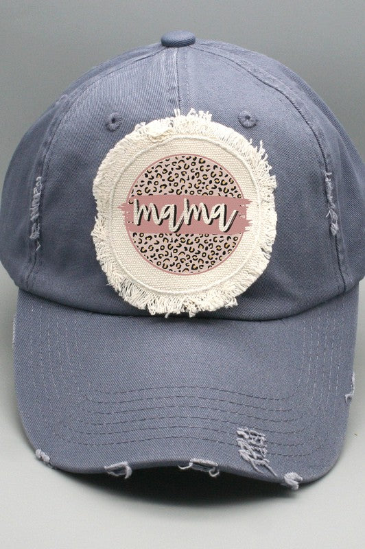 Mother's Day Neutral Mama Circle Patch Hat Cali Boutique