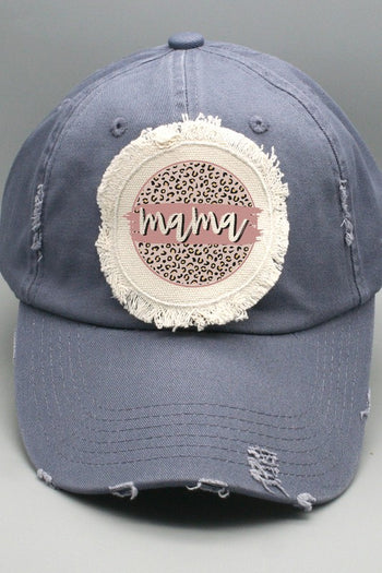 Mother's Day Neutral Mama Circle Patch Hat Cali Boutique