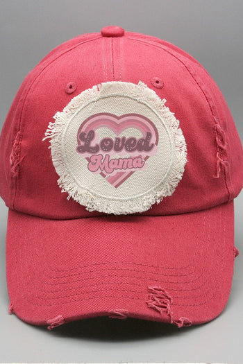 Mother's Day Love Mama Heart Patch Hat Cali Boutique