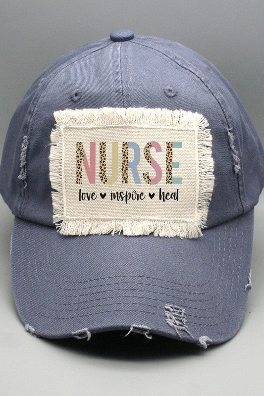 Nurse Gifts Nurse Love Inspire Heal Patch Hat Cali Boutique